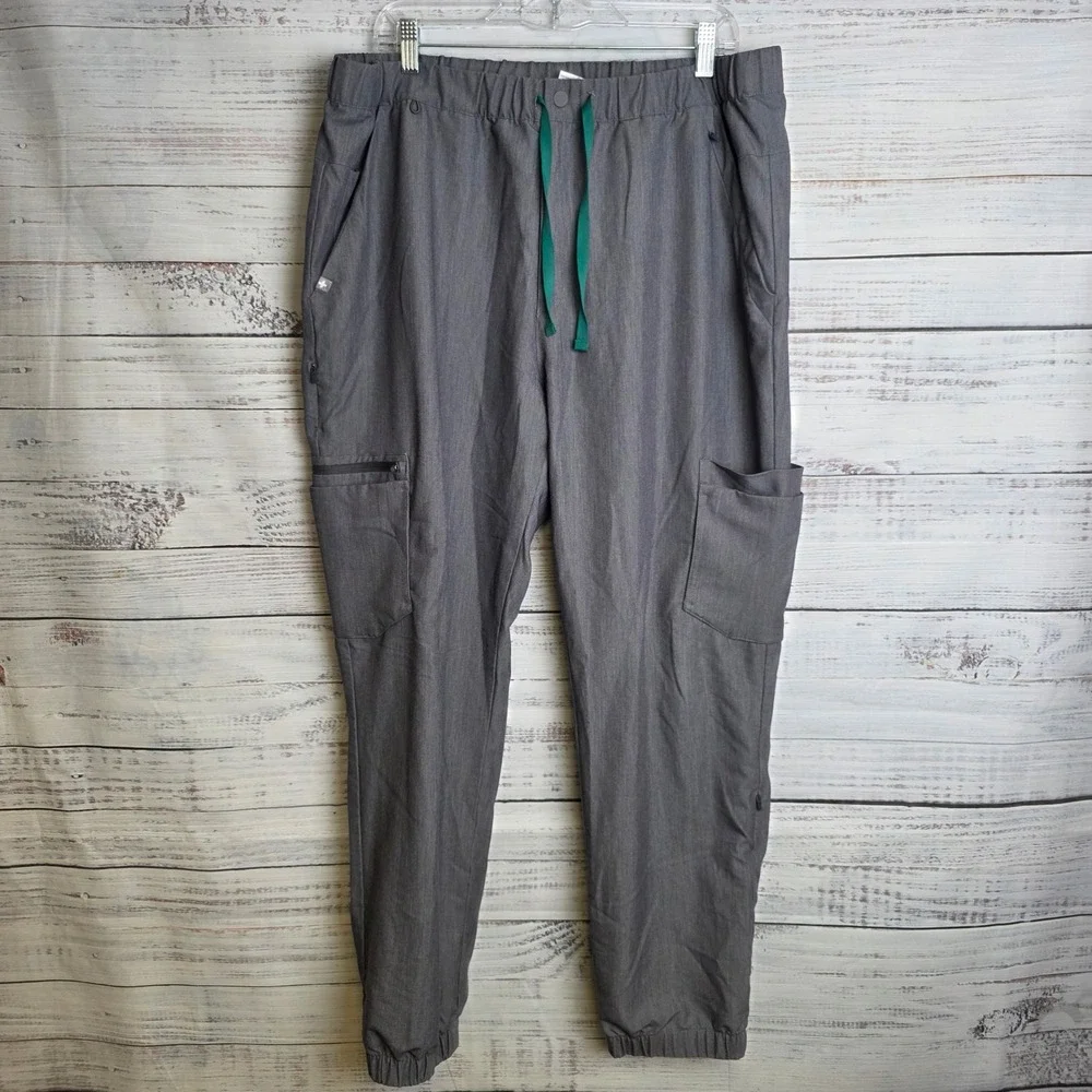 FIGS Technical‎ Collection Mens XXL Gray Jogger Scrub Pants M20SW2023 Charcoal